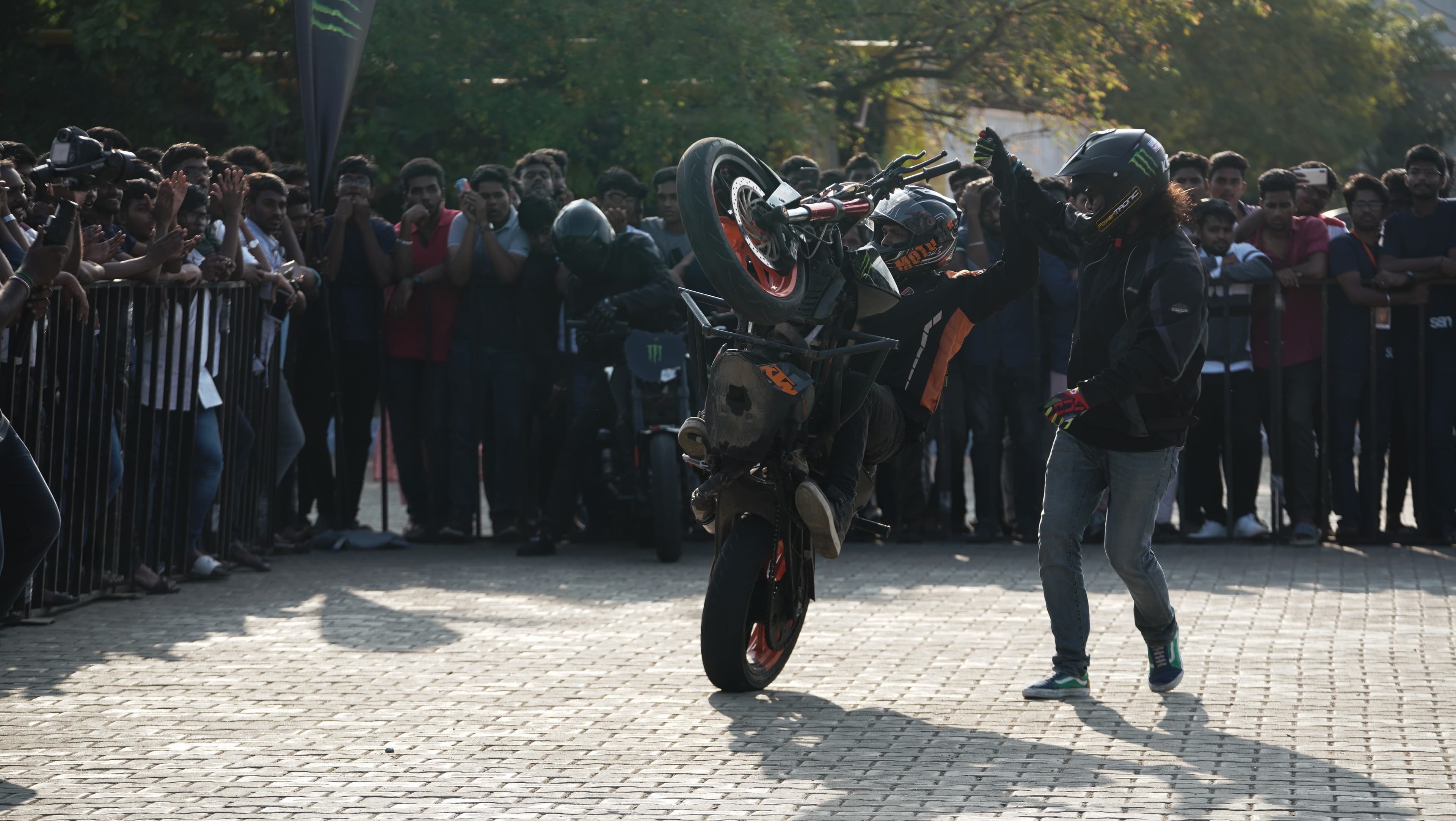 Experience professional bike handling